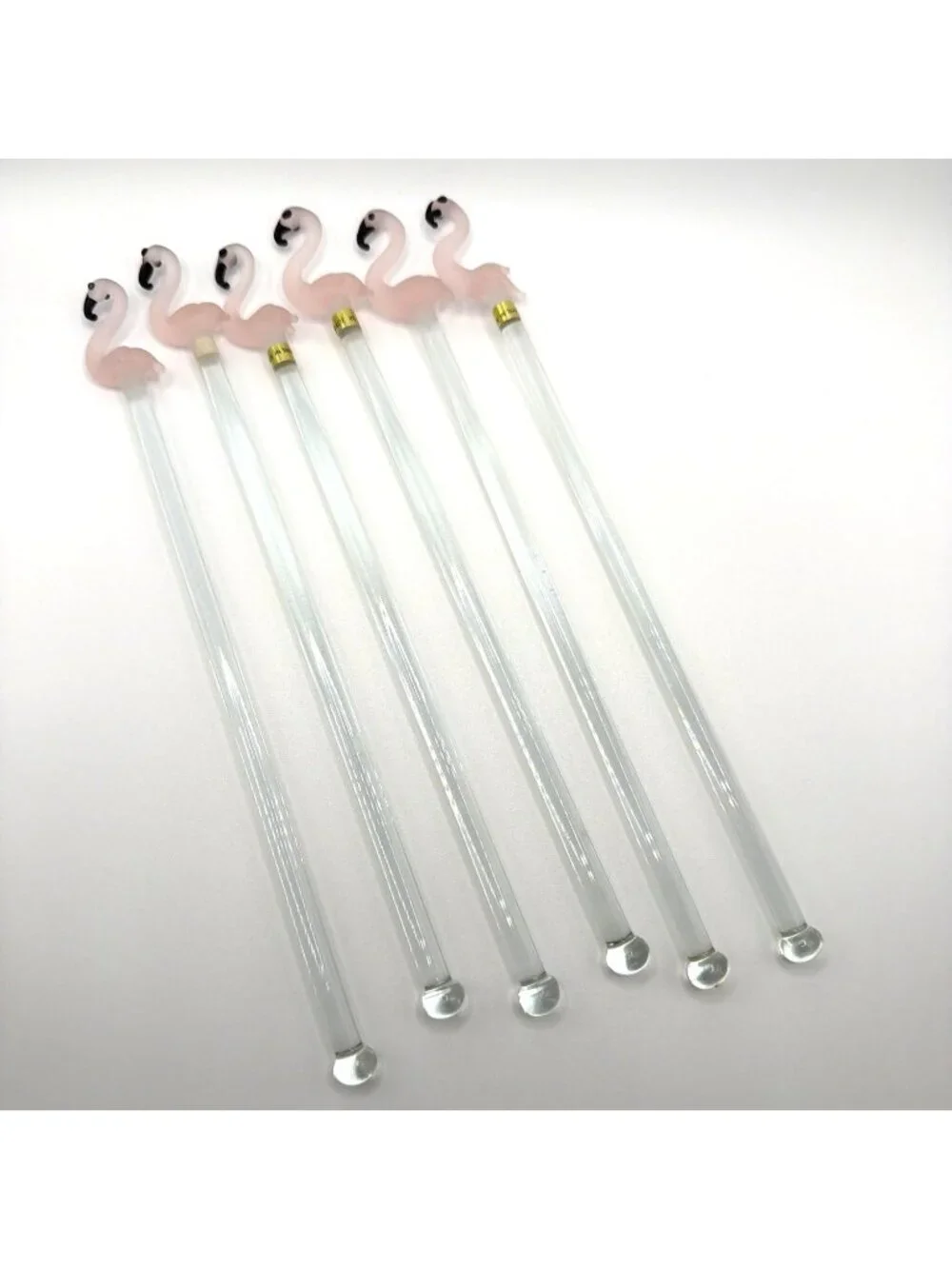 Hand-Blown Glass Cocktail Swizzle Sticks 18pc Lot Set Tropical Southwest Vintage